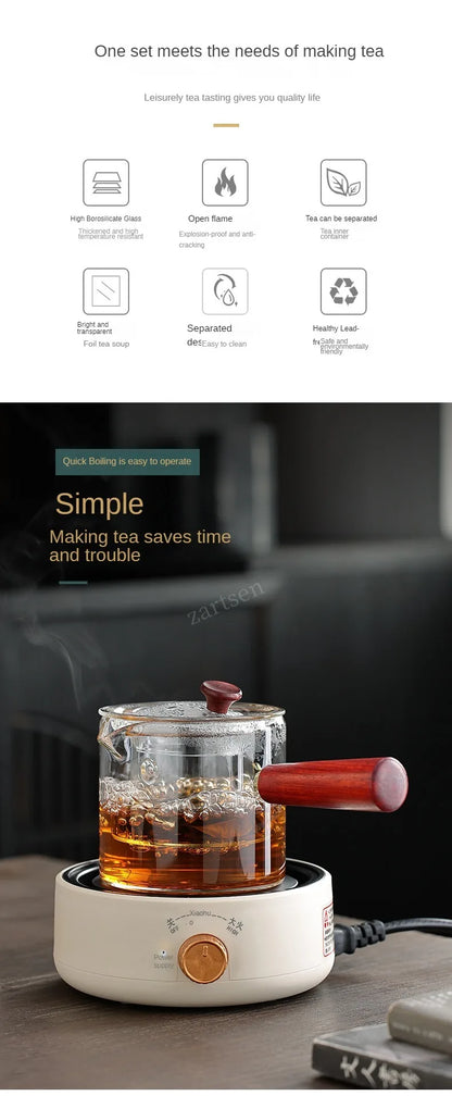 Mini Electric Ceramic Infrared Heater - Countertop Coffee and Water Boiler Induction Cooker - ZOOMNSTORE