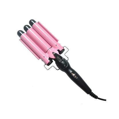 Electric Curling Stick - Korean Style Three Tube Curler | Ceramic Hair Wave Iron - ZOOMNSTORE