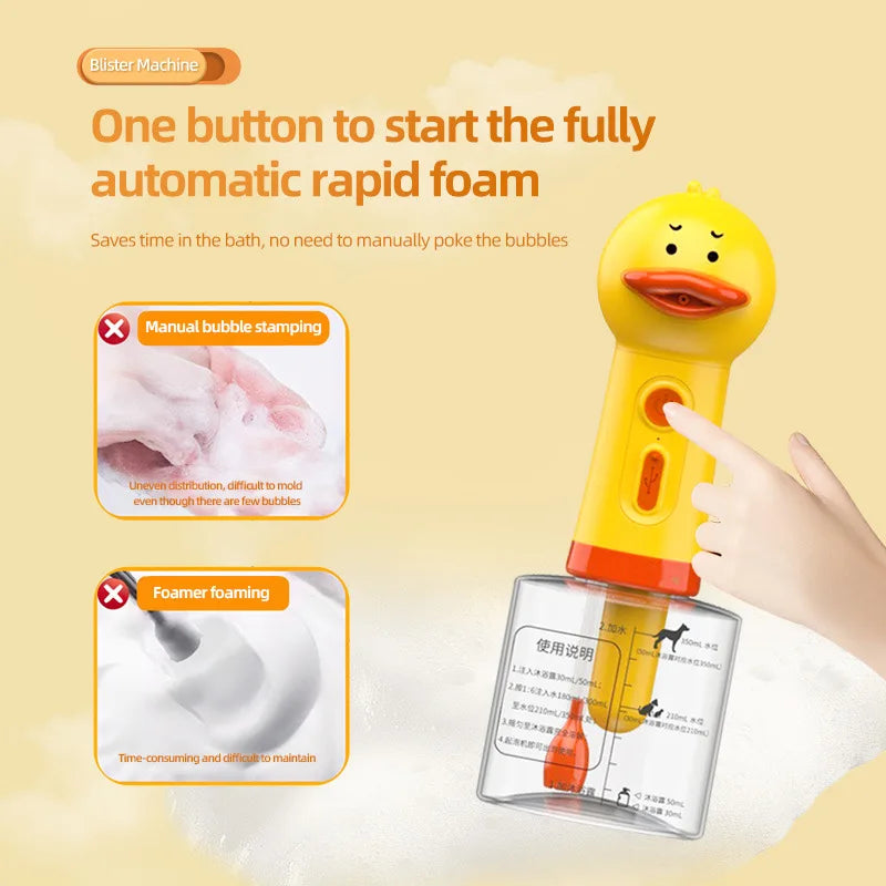 Electric Dog Shampoo Dispenser - Foaming Pet Shampoo Sprayer for Bathing - ZOOMNSTORE