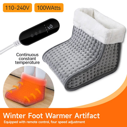 Electric Foot Warmer | 9-Gear Heat Settings, Temperature Control Heater & Washable Soft Plush Foot Heater - ZOOMNSTORE