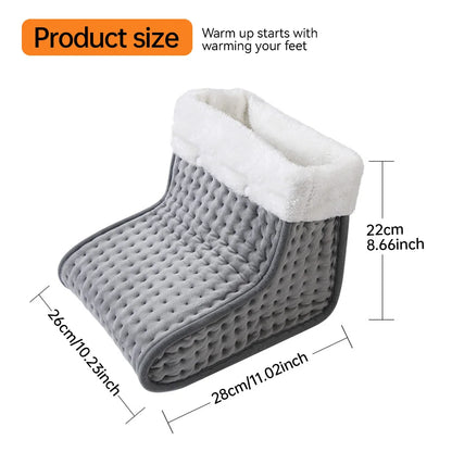 Electric Foot Warmer | 9-Gear Heat Settings, Temperature Control Heater & Washable Soft Plush Foot Heater - ZOOMNSTORE