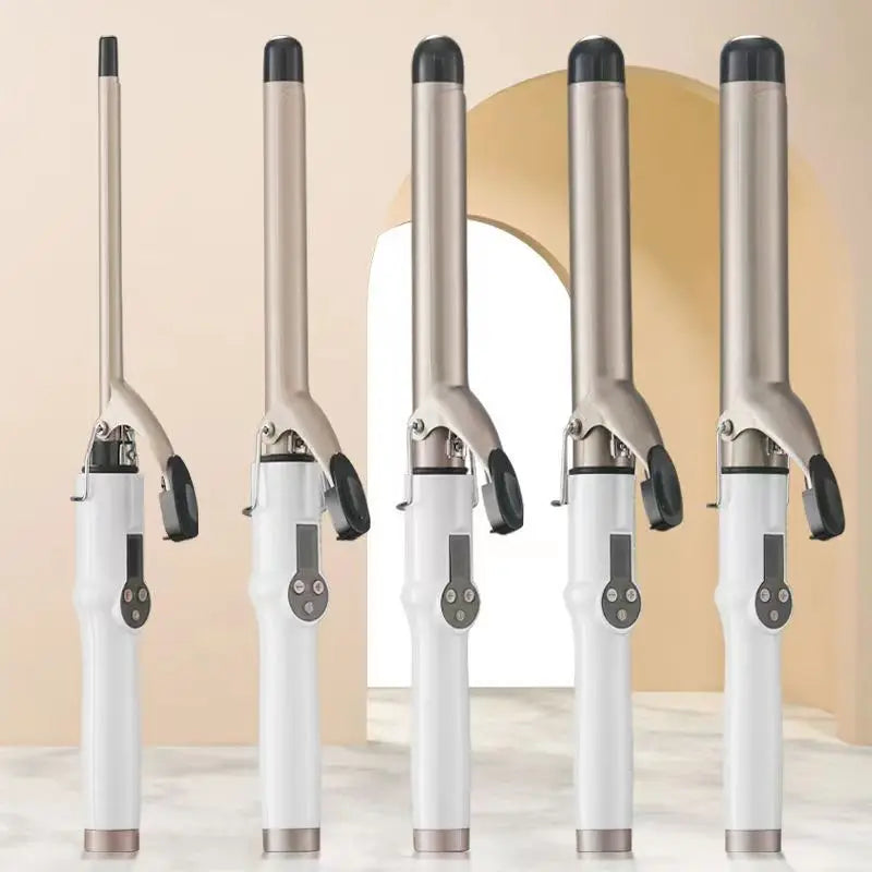 Electric Hair Curler - Professional Curling Iron With Adjustable Heat & Tourmaline Ceramic Wand - ZOOMNSTORE