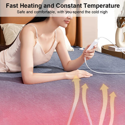 Electric Heating Blanket - Automatic Thermostat Double Body Warmer | Heated Mattress Pad 220V EU Plug - ZOOMNSTORE