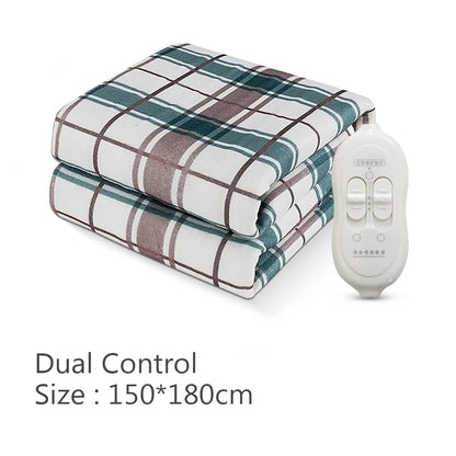 Electric Heating Blanket - Dual Control Thermal Bed Mat With Adjustable Temperature - ZOOMNSTORE