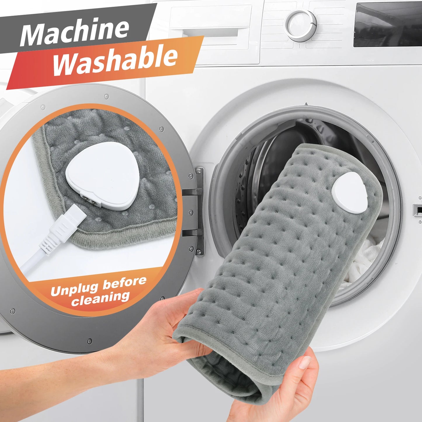 Electric Heating Pad - Adjustable Temperature Pain Relief Heat Pad for Back Neck Shoulder - ZOOMNSTORE