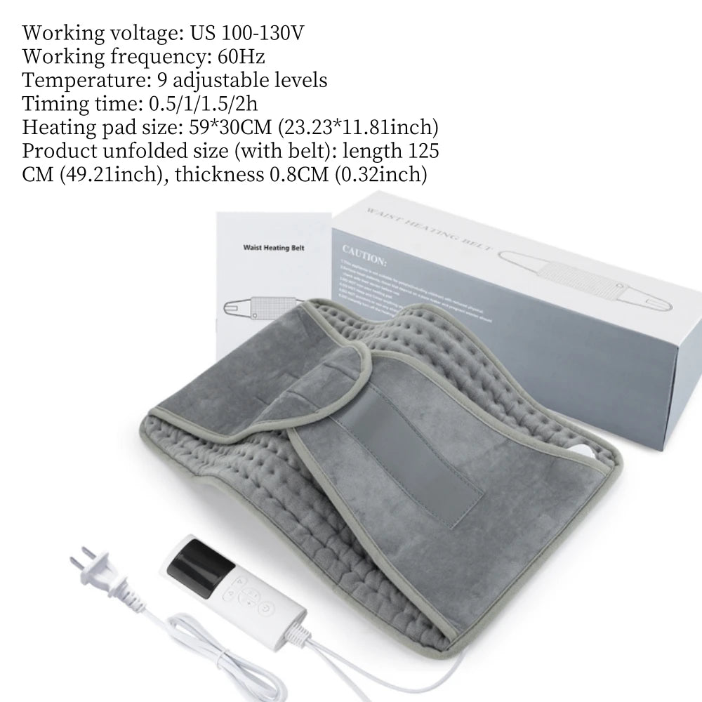 Electric Heating Pad - Adjustable Temperature Pain Relief Heat Pad for Back Neck Shoulder - ZOOMNSTORE