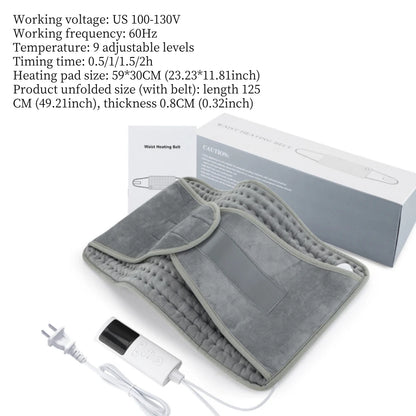 Electric Heating Pad - Adjustable Temperature Pain Relief Heat Pad for Back Neck Shoulder - ZOOMNSTORE