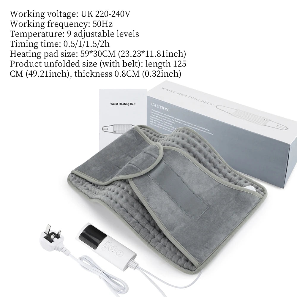 Electric Heating Pad - Adjustable Temperature Pain Relief Heat Pad for Back Neck Shoulder - ZOOMNSTORE