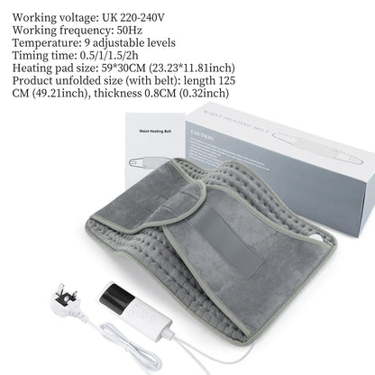 Electric Heating Pad - Adjustable Temperature Pain Relief Heat Pad for Back Neck Shoulder - ZOOMNSTORE