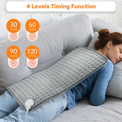 Electric Heating Pad | Washable Heating Pad for Back & Neck Shoulder Warmer with Timer - ZOOMNSTORE