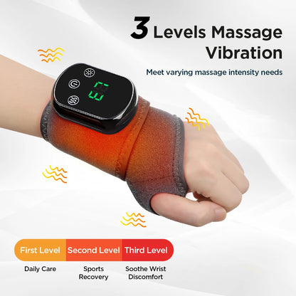Electric Heating Wrist Brace | Rechargeable Wristband With Hot Compress & Thermal Wrist Support - ZOOMNSTORE