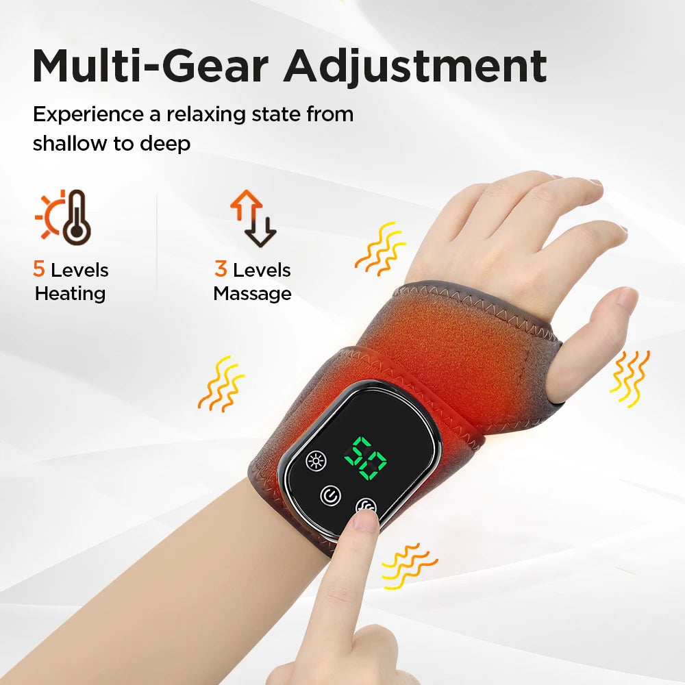 Electric Heating Wrist Brace | Rechargeable Wristband With Hot Compress & Thermal Wrist Support - ZOOMNSTORE