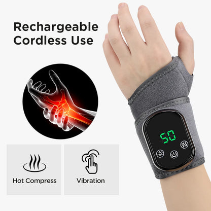 Electric Heating Wrist Brace | Rechargeable Wristband With Hot Compress & Thermal Wrist Support - ZOOMNSTORE