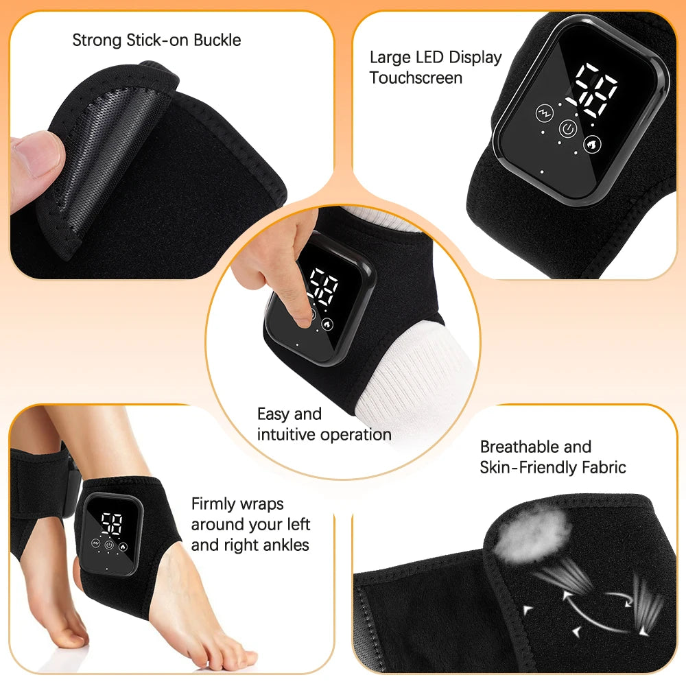 Electric Heating Wrist Brace | Rechargeable Wristband With Hot Compress & Thermal Wrist Support - ZOOMNSTORE