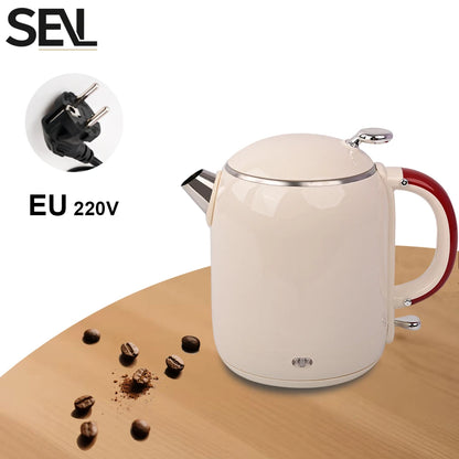 Electric Kettle 1 Liter - Fast Boiling Stainless Steel Kettle With Auto Shut-Off - ZOOMNSTORE