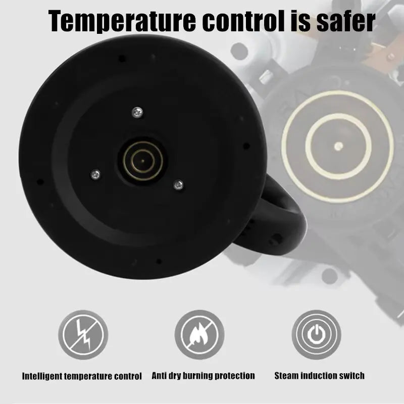 Electric Kettle Stainless Steel 2 Liter - 1500W Fast Boiling Smart Kitchen Appliance - ZOOMNSTORE