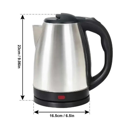 Electric Kettle Stainless Steel 2 Liter - 1500W Fast Boiling Smart Kitchen Appliance - ZOOMNSTORE