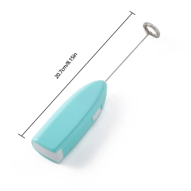 Electric Milk Frother - Battery Powered Handheld Stainless Steel Mini Blender - ZOOMNSTORE