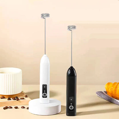 Electric Milk Frother - Coffee Maker Foamer & Egg Beater Tool | Handheld Portable Blender Mixer - ZOOMNSTORE