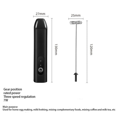 Electric Milk Frother - Coffee Maker Foamer & Egg Beater Tool | Handheld Portable Blender Mixer - ZOOMNSTORE