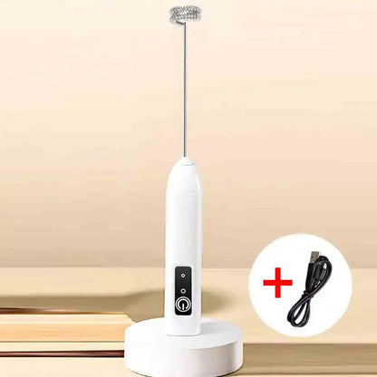 Electric Milk Frother - Coffee Maker Foamer & Egg Beater Tool | Handheld Portable Blender Mixer - ZOOMNSTORE