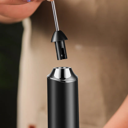 Electric Milk Frother - Mini Handheld Wireless USB Rechargeable Milk Whisk - ZOOMNSTORE