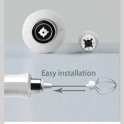 Portable Electric Milk Frother - Handheld Rechargeable Foam Maker  Drink Mixer - ZOOMNSTORE