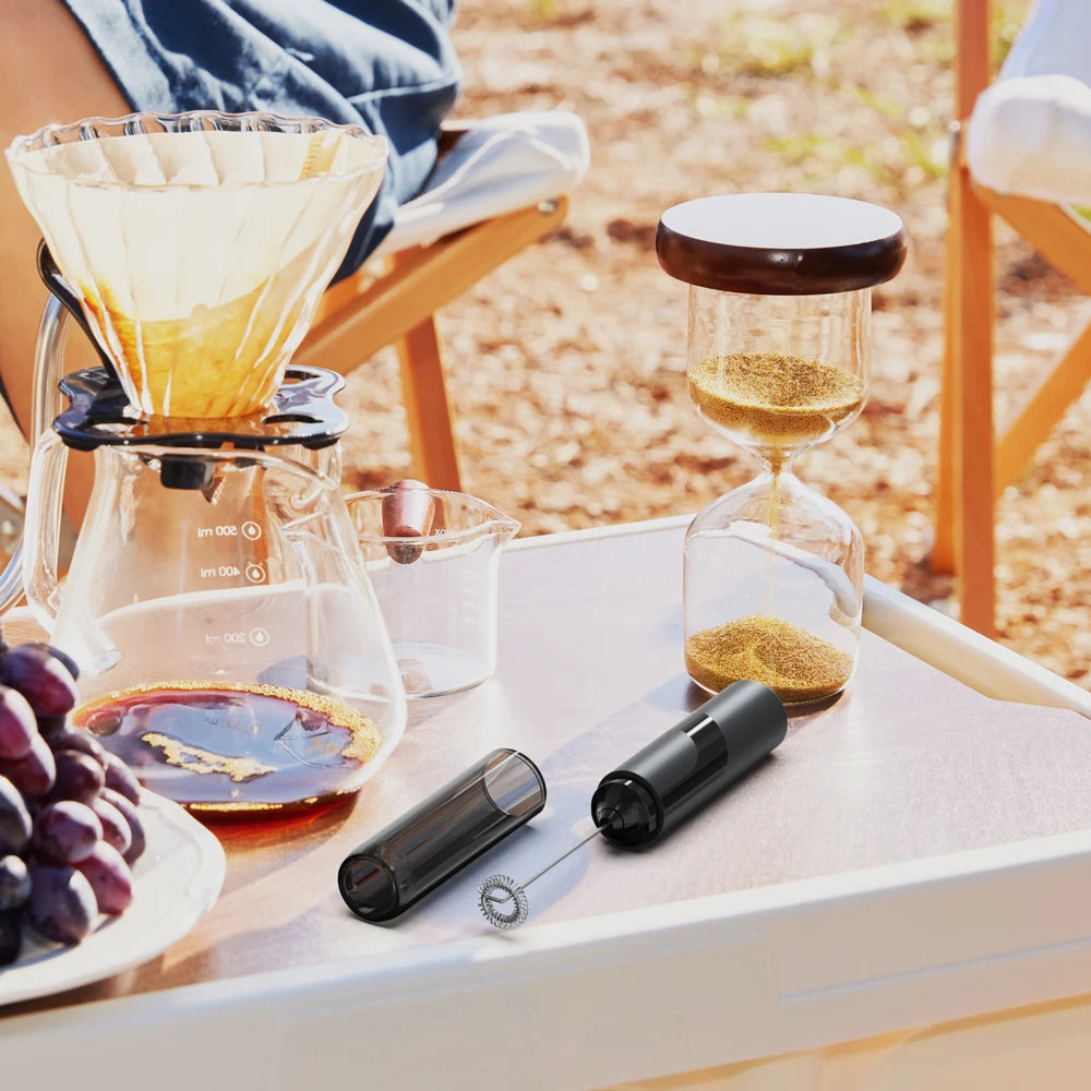 Electric Milk Frother - Portable Stainless Steel Handheld Coffee Wand With 10000 RPM - ZOOMNSTORE