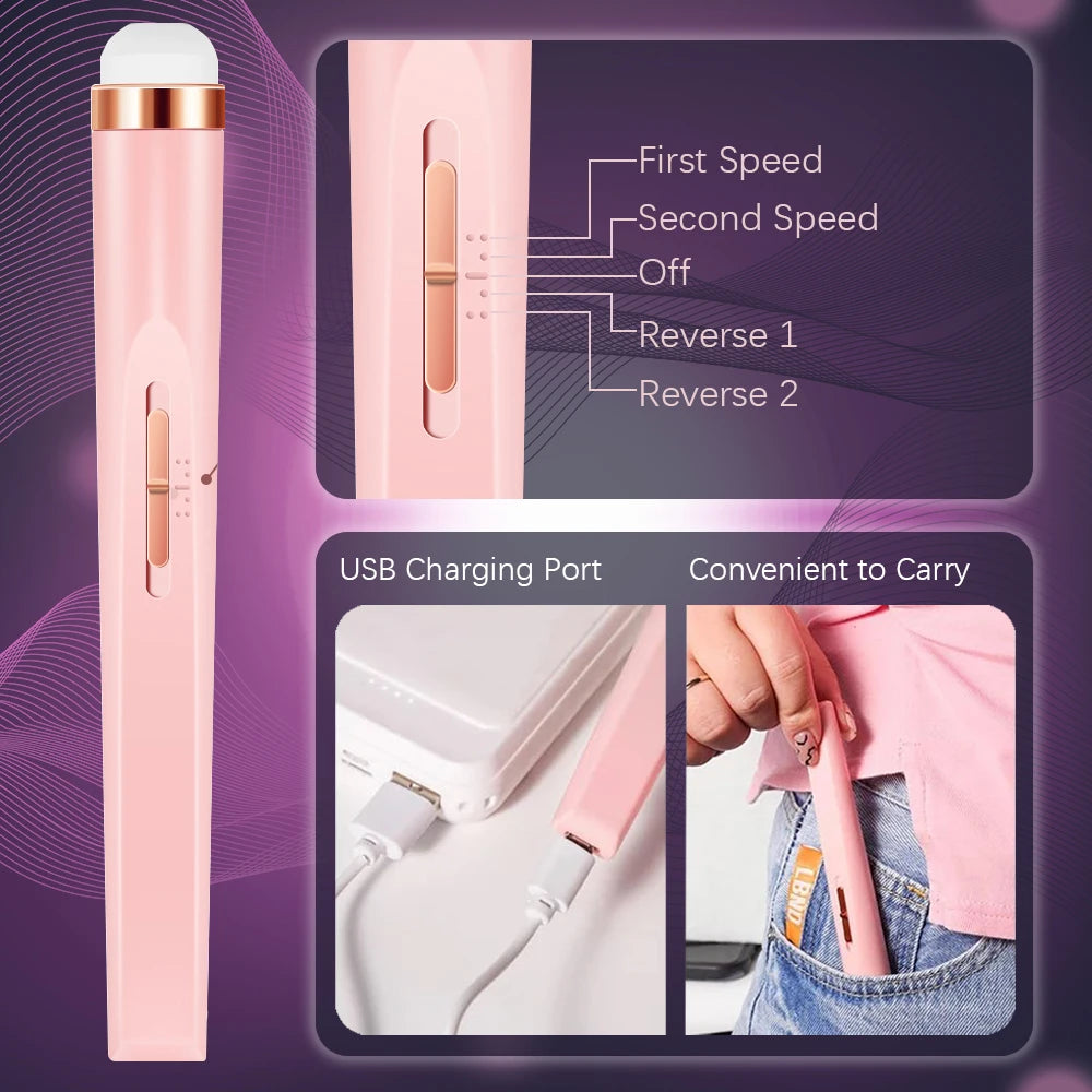 Electric Nail Drill – Portable Manicure Set with USB Charge | Adjustable Speed Gel Polisher - ZOOMNSTORE