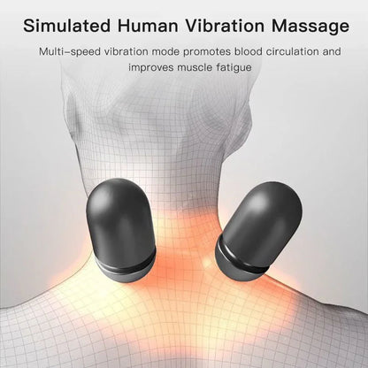 Electric Neck Massager With Cervical Pillow | Hot Compress & Vibration Therapy - ZOOMNSTORE