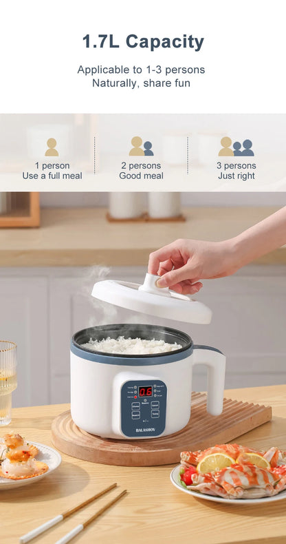 Electric Rice Cooker 17L - Multi Cooker Non-Stick Smart Steamer for Home - ZOOMNSTORE