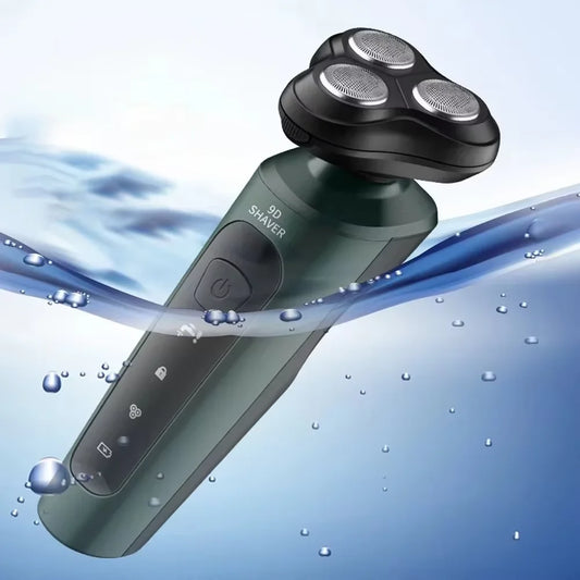 9D Electric Shaver - USB Rechargeable High-Power Washable Beard Trimmer - ZOOMNSTORE