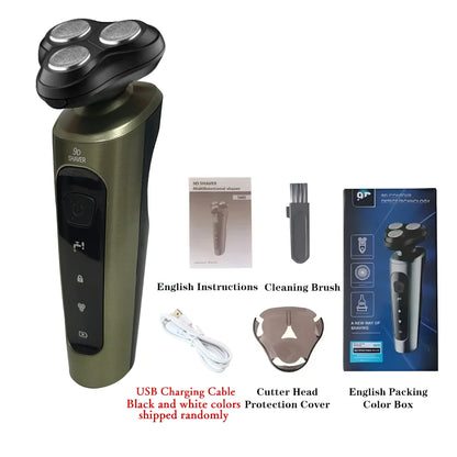 9D Electric Shaver - USB Rechargeable High-Power Washable Beard Trimmer - ZOOMNSTORE