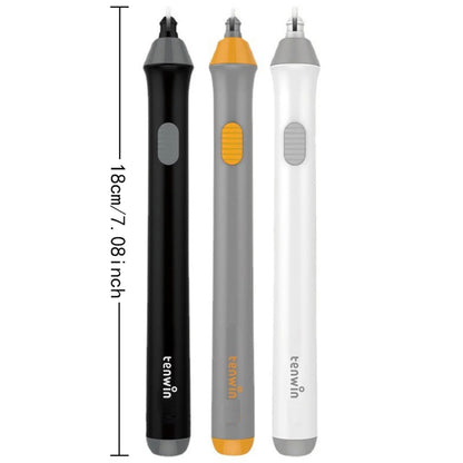 Tenwin Adjustable Electric Rubber Eraser with Rubber Refills Battery Power for Sketch Drawing Erasing School Stationery Supplies - ZOOMNSTORE