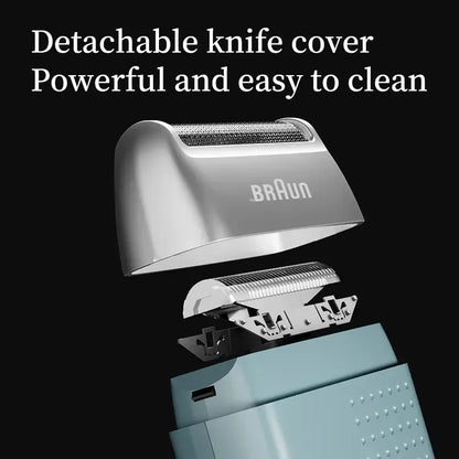 BRAUN M1900 Electric Shaver - Rechargeable Beard Trimmer  Hair Clipper for Men - ZOOMNSTORE