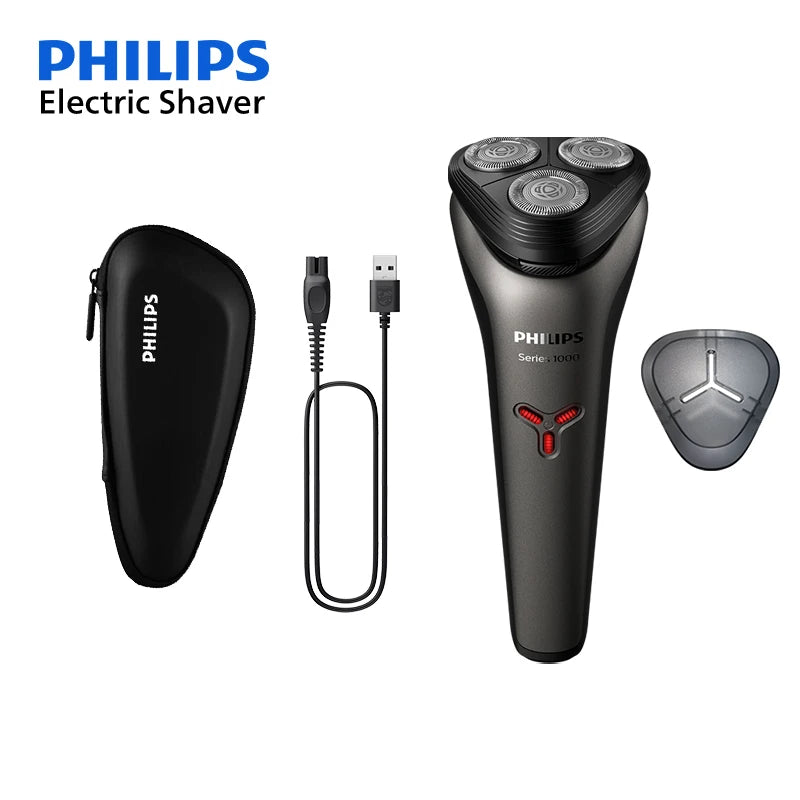 Philips S1113 Electric Shaver - USB Rechargeable Stainless Steel Razor with PowerCut Blades - ZOOMNSTORE
