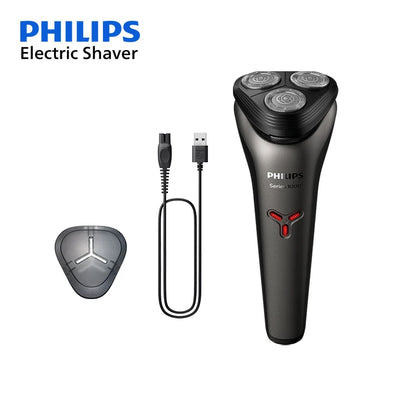Philips S1113 Electric Shaver - USB Rechargeable Stainless Steel Razor with PowerCut Blades - ZOOMNSTORE