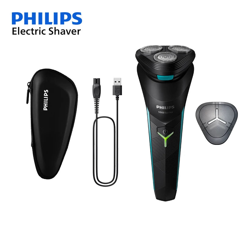 Philips S1113 Electric Shaver - USB Rechargeable Stainless Steel Razor with PowerCut Blades - ZOOMNSTORE