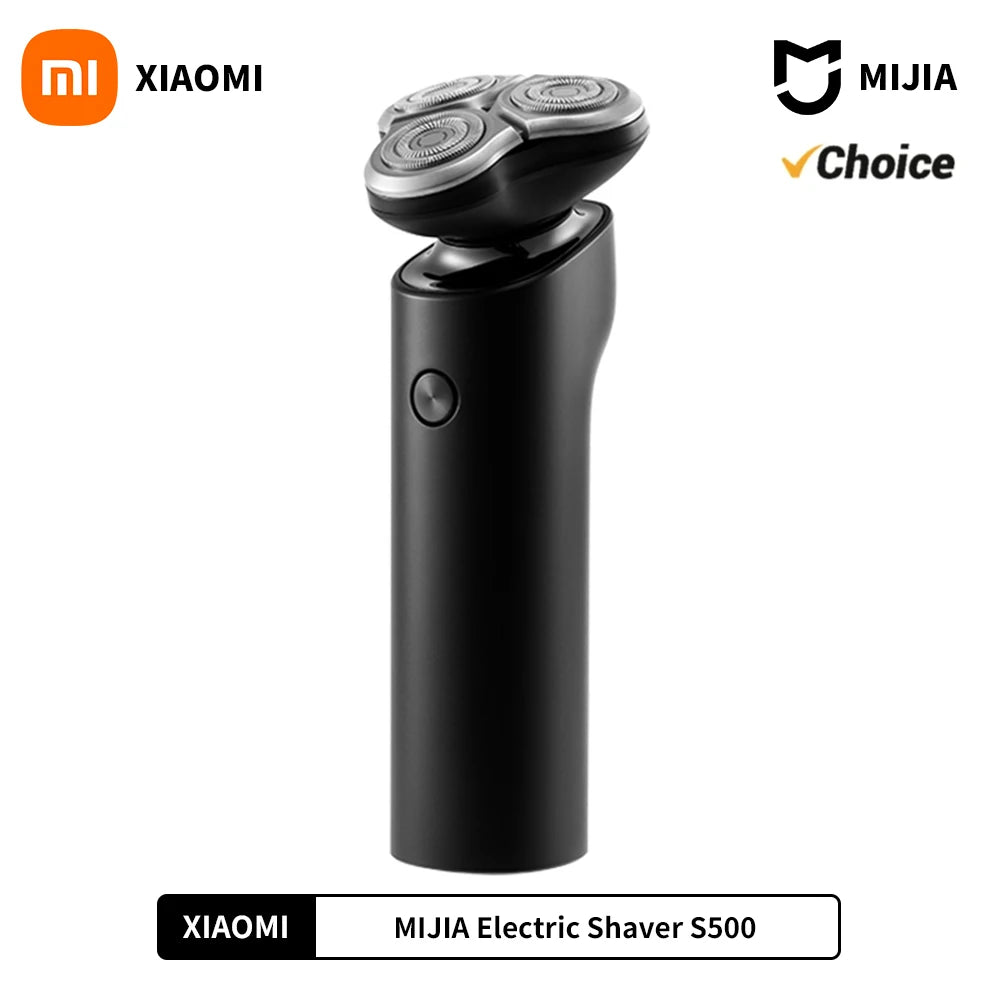 XIAOMI MIJIA S500 Electric Shaver - WetDry Triple Blade Mens Razor - ZOOMNSTORE