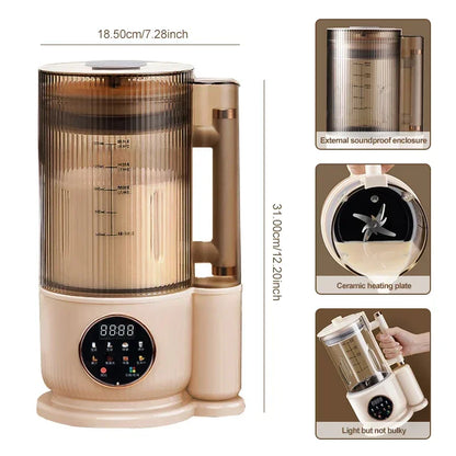 Electric Soy Milk Maker - 1500ML Automatic Blender  Juicer - ZOOMNSTORE