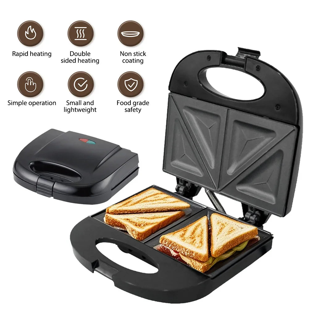 Electric Waffle Maker – Professional 2 Slice Non-Stick Breakfast Machine - ZOOMNSTORE