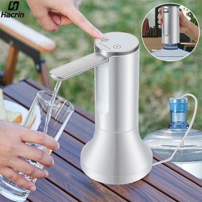 Electric Water Dispenser - Foldable Automatic Water Bottle Pump with USB Rechargeable Battery - ZOOMNSTORE