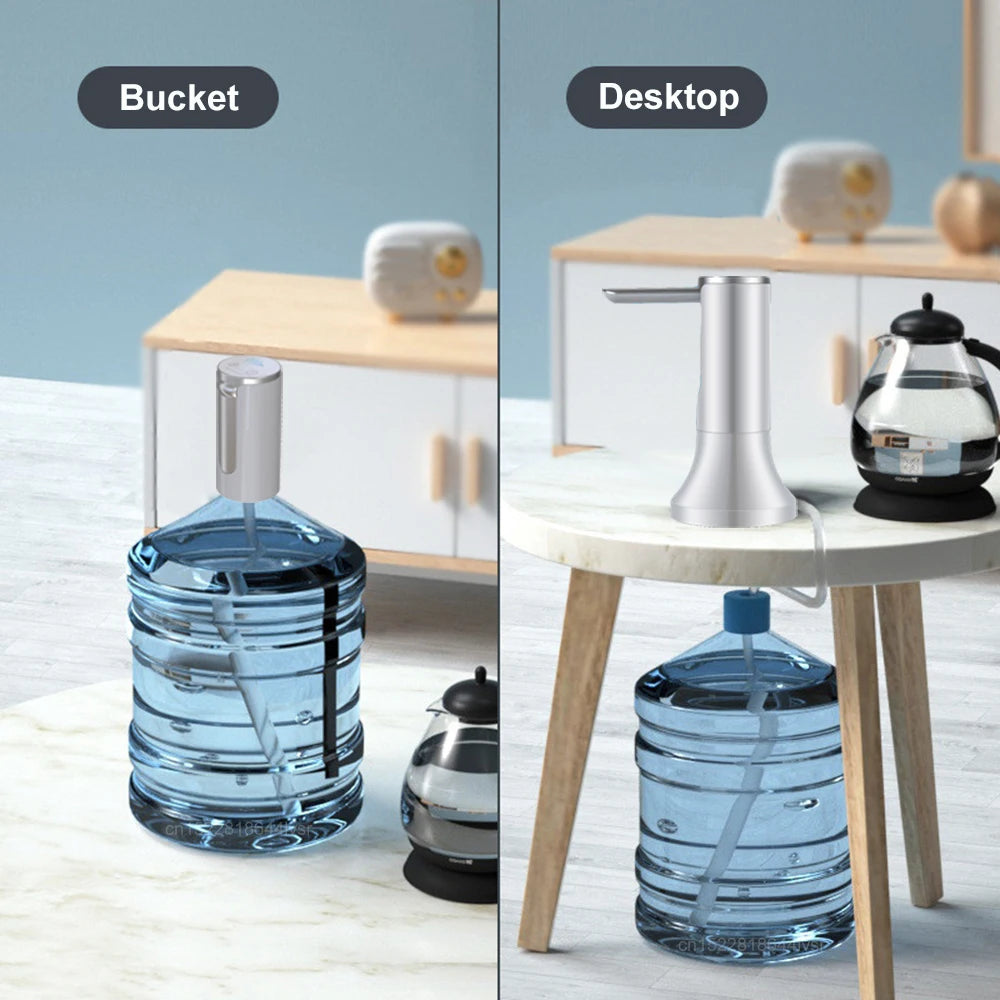 Electric Water Dispenser - Foldable Automatic Water Bottle Pump with USB Rechargeable Battery - ZOOMNSTORE