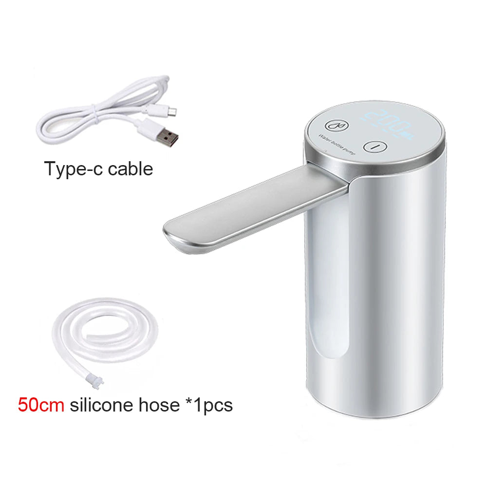 Electric Water Dispenser - Foldable Automatic Water Bottle Pump with USB Rechargeable Battery - ZOOMNSTORE