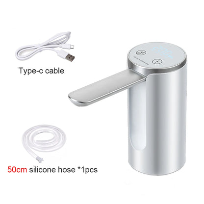 Electric Water Dispenser - Foldable Automatic Water Bottle Pump with USB Rechargeable Battery - ZOOMNSTORE