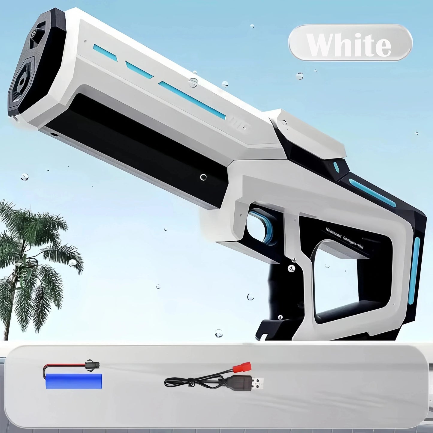 Electric Water Gun - 43cm Portable Summer Toy for Kids - ZOOMNSTORE