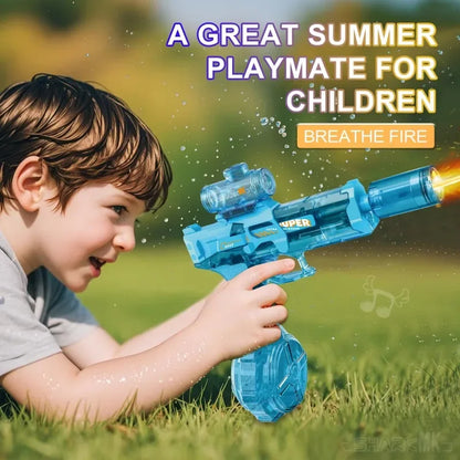 LED Water Gun Toy - Automatic Light-Up Pistol for Kids Summer Beach Pool Fun - ZOOMNSTORE
