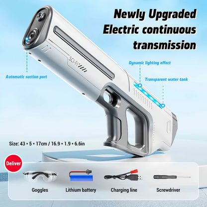Electric Water Gun - Large Capacity Automatic Summer Toy for Kids - ZOOMNSTORE