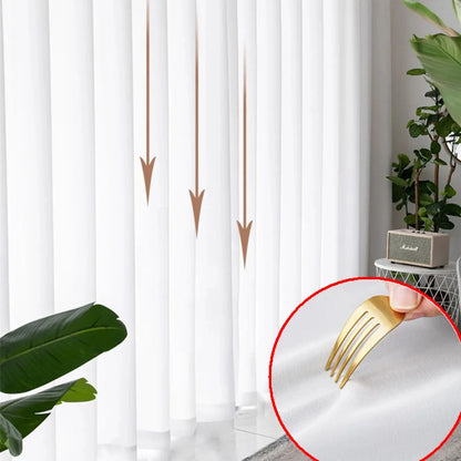 Elegant Cream White Tulle Curtains - Soft Sheer Voile for Living Room  Bedroom Decor - ZOOMNSTORE
