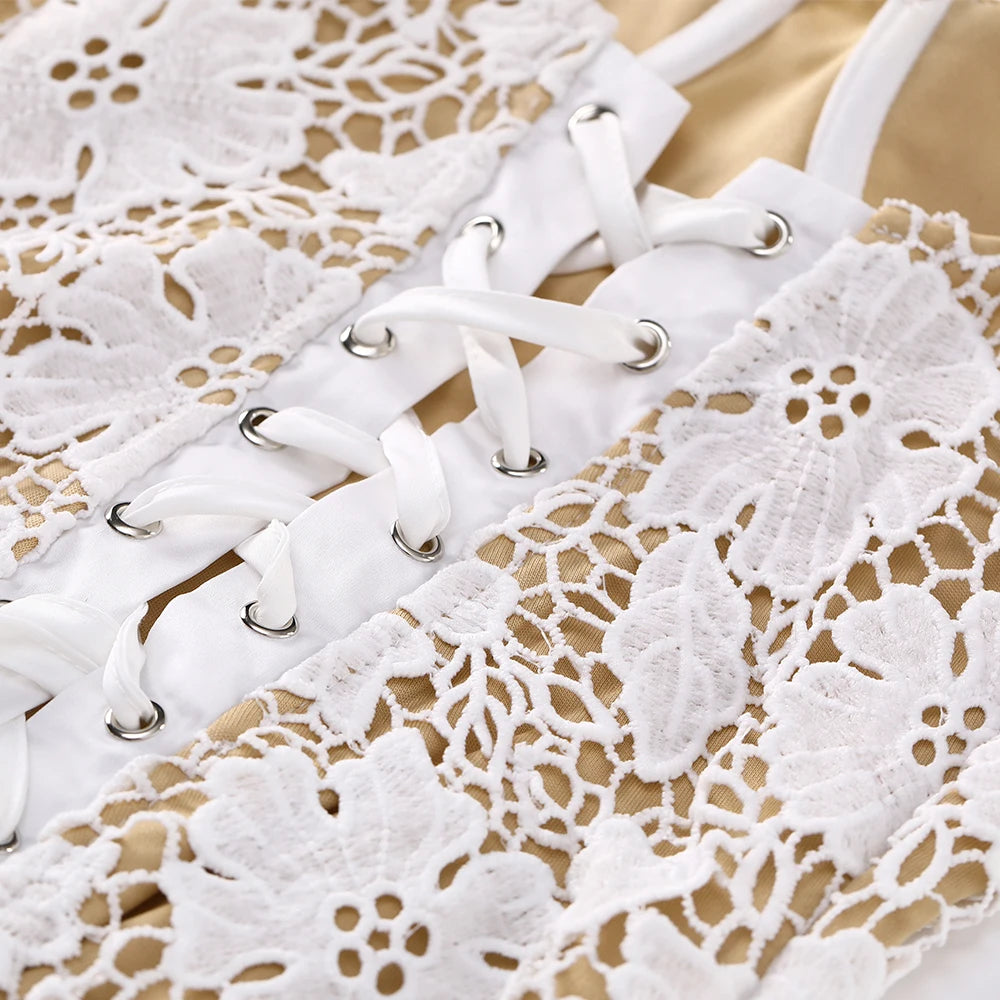 Elegant Womens Winter Maxi Dress - Lace Up Evening Dress for Special Occasions - ZOOMNSTORE